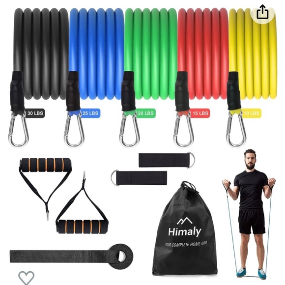 Exercise Bands Resistance Bands Set - Picture 3 of 3